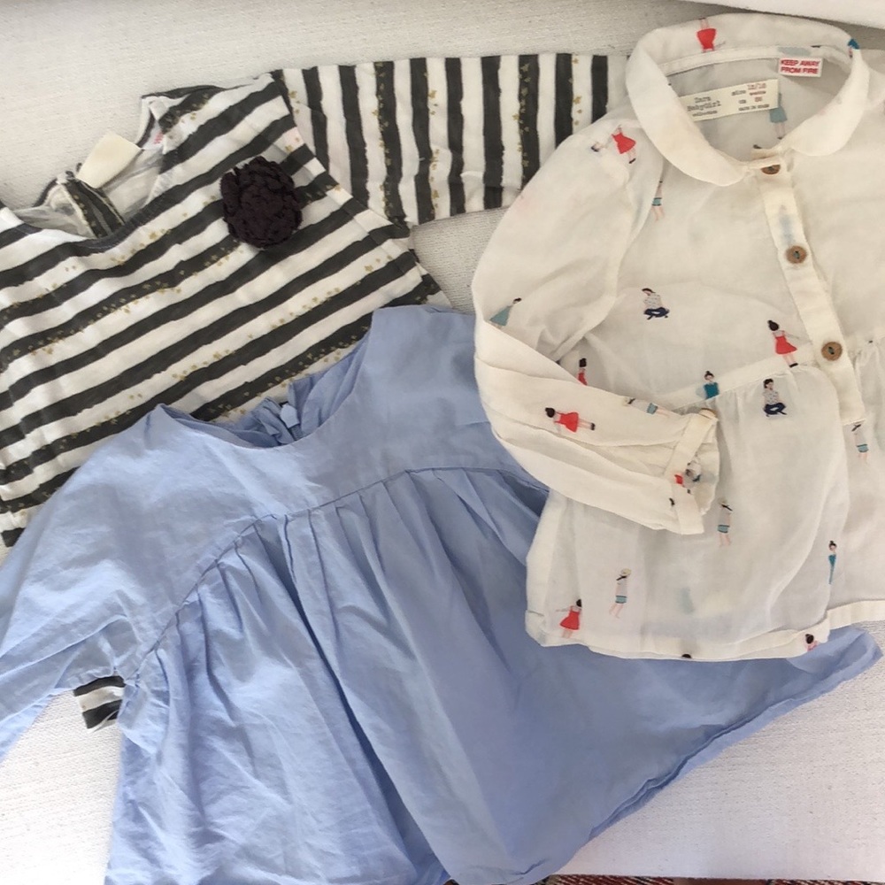 LOT (3) blouses for baby girl 12-24 months
